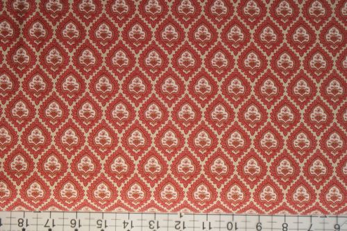 RUE INDIENNE MO1368814 SML RED PRINT ON CREAM